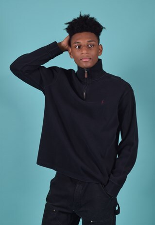 VINTAGE RALPH LAUREN BLACK SWEATSHIRT