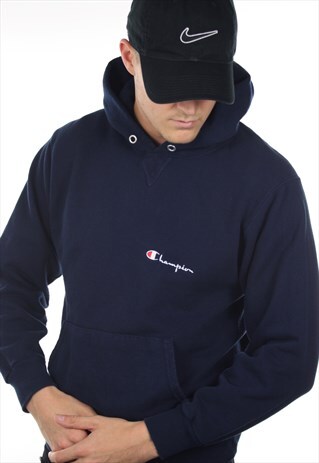 VINTAGE CHAMPION USA SMALL LOGO HOODIE SWEATSHIRT