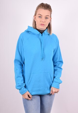 CHAMPION WOMENS VINTAGE HOODIE JUMPER XL BLUE 90S