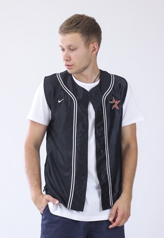 VINTAGE MENS NIKE JERSEY TANK TOP GILET SHIRT