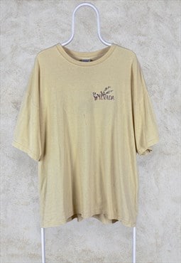 Vintage Nevada USA Beige T-Shirt Graphic Gildan  Mens XXL