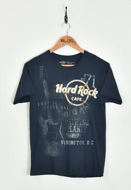 Vintage Hard Rock Cafe Washington DC T-Shirt Blue XXSmall