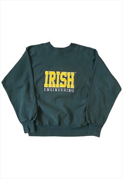 Vintage 90s College Varsity Sweatshirt - Irish Engineering