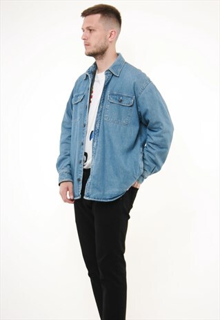 90S VINTAGE ROUTE 66 OLDSCHOOL DENIM JACKET 14272
