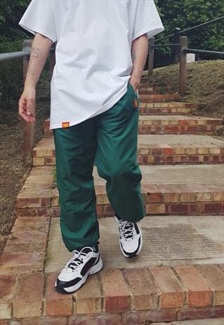 FMC BAGGY TRACK TROUSERS FOREST GREEN