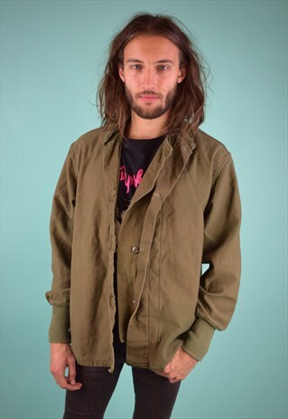 VINTAGE 90'S ARMY STYLE SHIRT