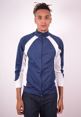 STARTER MENS VINTAGE TRACKSUIT TOP JACKET SMALL BLUE 90S