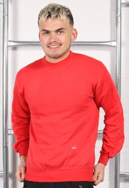 Vintage Wrangler Sweatshirt in Red Crewneck Jumper Small