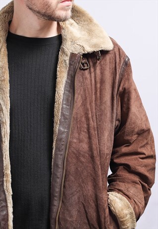 VINTAGE SUEDE AVIATOR JACKET