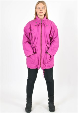 VINTAGE 80'S PINK PARKA JACKET