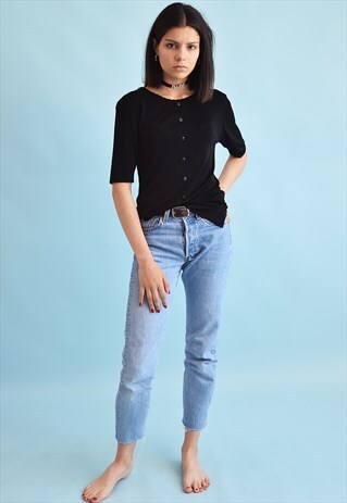 90'S RETRO FESTIVAL KNIT GRUNGE MOMS TOP