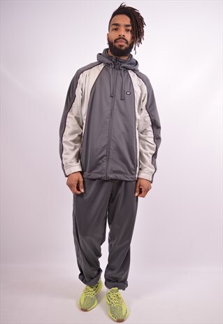 NIKE MENS VINTAGE FULL TRACKSUIT LARGE GREY 90S