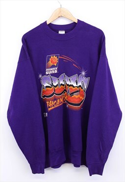 Vintage NBA Phoenix Suns Sweatshirt Purple With Graphic