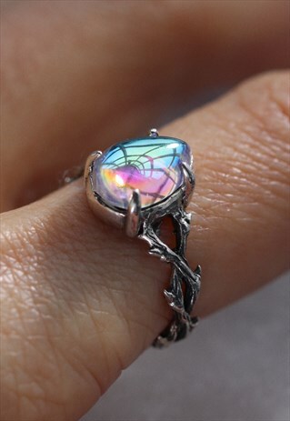 FORBIDDEN LOVE MYSTIC GOTHIC THORN STERLING SILVER RING