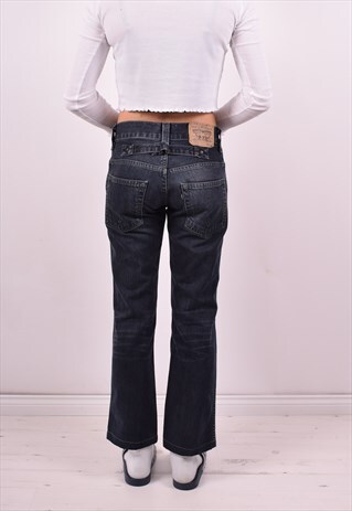 LEVI'S 511 WOMENS VINTAGE JEANS W30 L28 BLACK 90'S