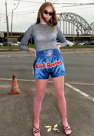 VINTAGE KICK BOXING SPORT RAVE SHORTS