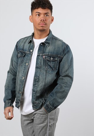 VINTAGE LEVIS XL BLUE DENIM JACKET