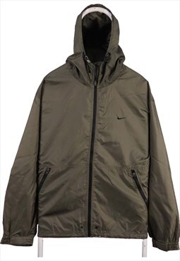 Nike 90's Waterproof Hooded Zip Up Windbreaker Jacket Large 