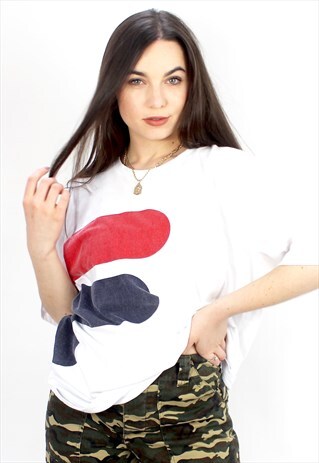 90'S RETRO WHITE OVERSIZED T-SHIRT