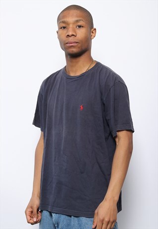 VINTAGE RALPH LAUREN LOGO T-SHIRT BLUE