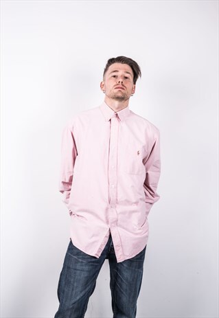 POLO RALPH LAUREN VINTAGE 1990S PINK SHIRT
