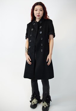 Burberry Double Breasted Short Sleeve Trench Dress