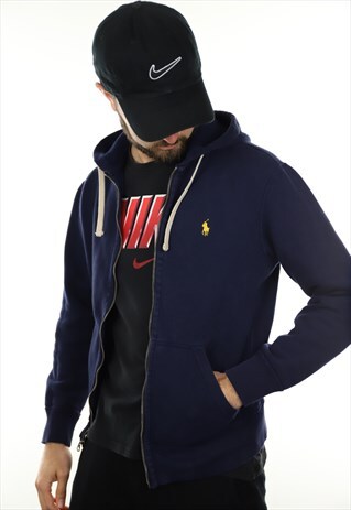 VINTAGE RALPH LAUREN ZIP UP HOODIE SWEATSHIRT