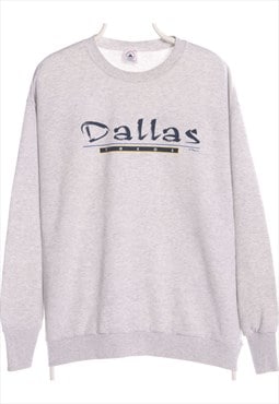 Vintage 90's Delta Sweatshirt Printed Dallas Graphic