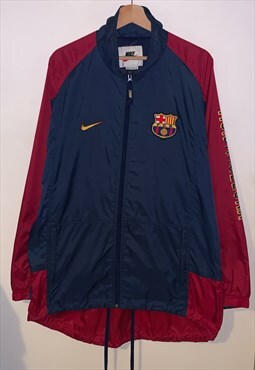 90s Nike Team FC Barcelona Training Jacket Tracksuit Top
