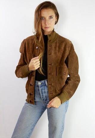 VINTAGE REVERSIBLE SUEDE JACKET BROWN