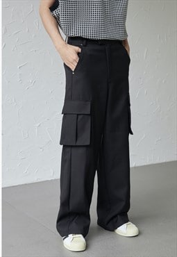 Men's Design Large Pocket Cargo Pants S VOL.5