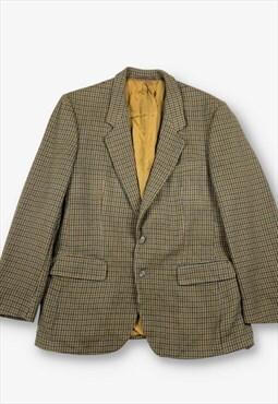 Vintage Wool Tweed Blazer Jacket Brown Medium BV20124