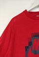 VINTAGE NIKE T-SHIRT Y2K IN RED XL