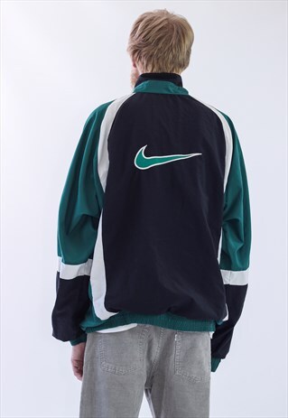 RARE 90S VINTAGE MENS NIKE BIG LOGO WINDBREAKER JACKET