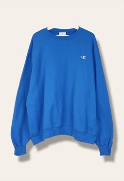 Vintage Champion Sweatshirt Classic Y2K in Blue XXL
