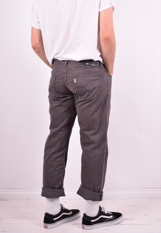 LEVI'S 514 MENS VINTAGE JEANS W34 L32 GREY 90'S