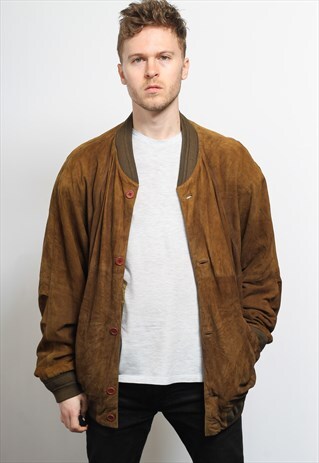 VINTAGE SUEDE BOMBER JACKET