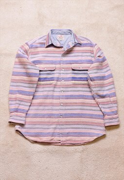 Vintage 90s OG Funky Pattern Flannel Shirt 