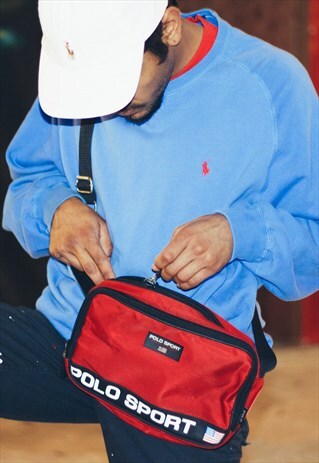 VINTAGE POLO SPORT RALPH LAUREN LOGO BAG 90S X 14.2