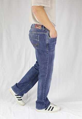 MENS TOMMY HILFIGER JEANS W32 L30 BOOTCUT RHONDA ZIP FLY FIT