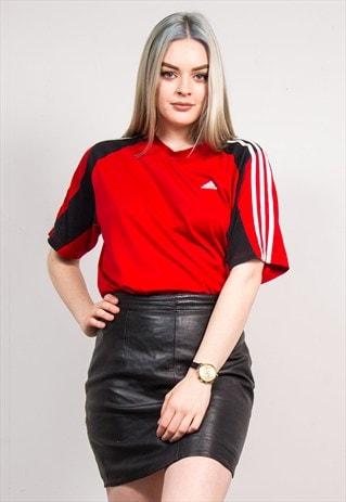 VINTAGE 90'S RED ADIDAS T-SHIRT