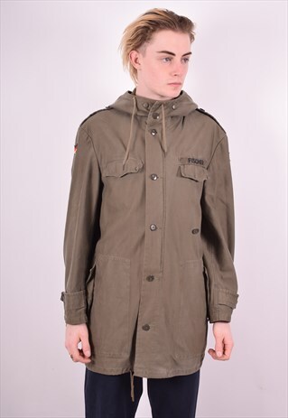 MENS VINTAGE JACKET MEDIUM KHAKI 90'S