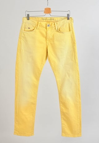 Vintage 00s Tommy HILFIGER jeans in yellow 