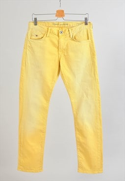 Vintage 00s Tommy HILFIGER jeans in yellow 