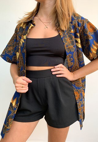 ORIENTAL DRAGON PRINT SHIRT FESTIVAL HAWAIIAN