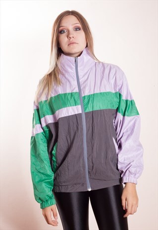 VINTAGE EARLY 90S COLOURFUL TRACKSUIT UNISEX JACKET