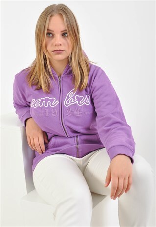 VINTAGE 90S HOODIE IN PURPLE