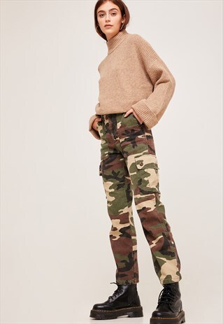 SUBDUED BEIGE MOCK NECK JUMPER