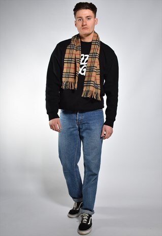 1990S BURBERRY NOVA CHECK SCARF