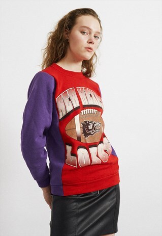 PURPLE RED TOOTAFFY VINTAGE REASSEMBLED SWEATSHIRT